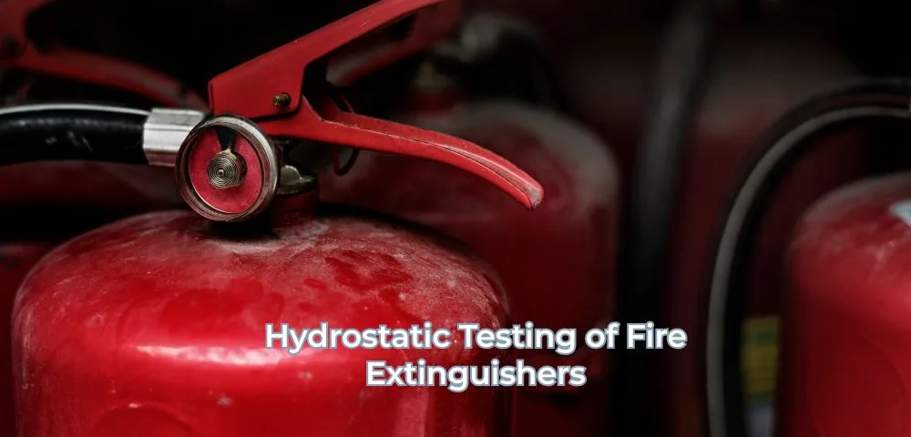 What is the hydrostatic test of a fire extinguisher